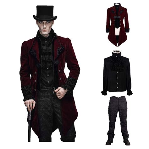 gothic costume male|victorian vampire costume male.